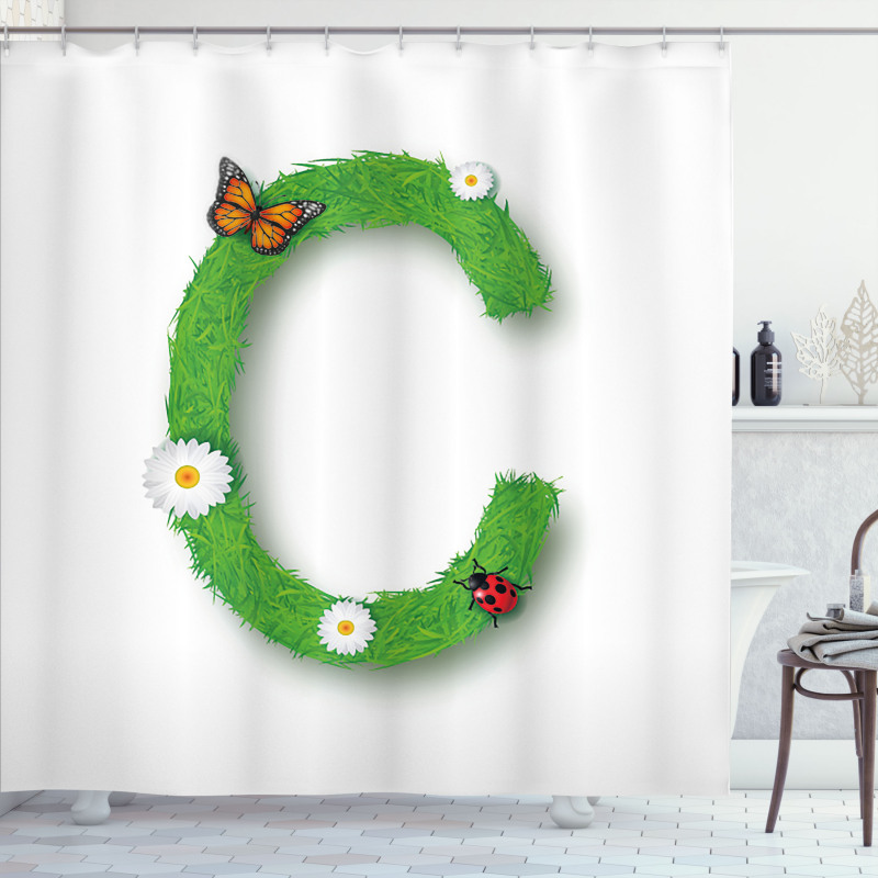 C with Grass Greenland Shower Curtain