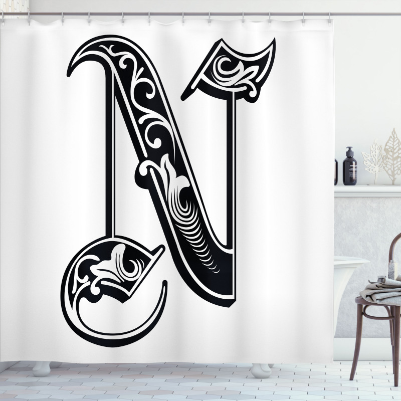 Gothic Victorian Style Shower Curtain