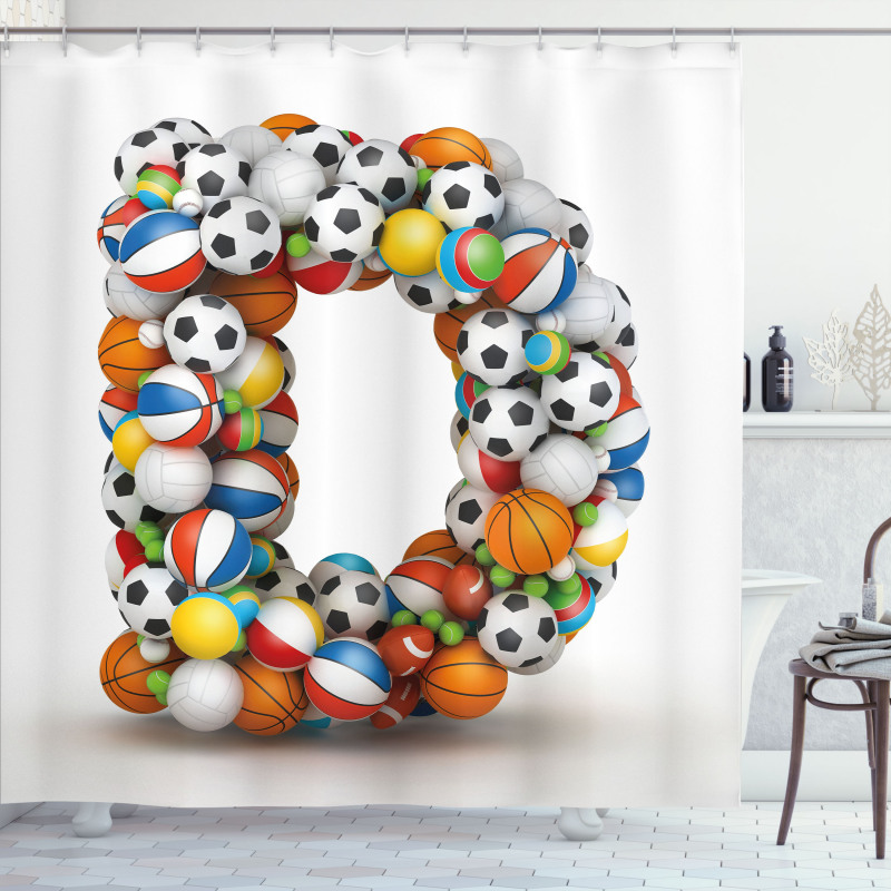 Sports Inspired Style Shower Curtain
