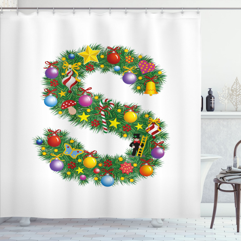 Christmas Ornament S Shower Curtain