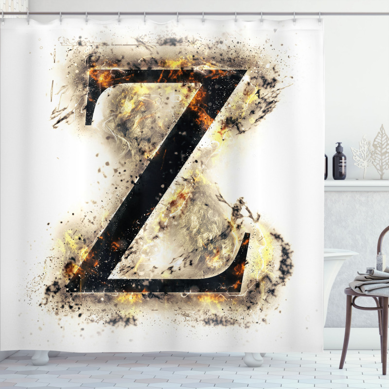 Capital Z Character Shower Curtain