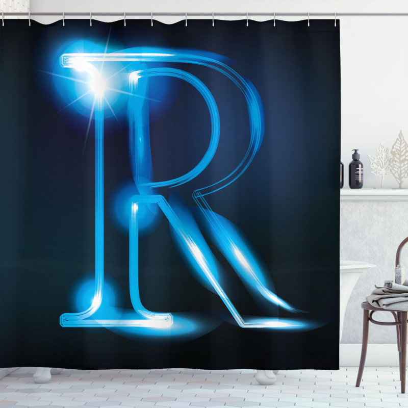 Futuristic Design R Shower Curtain