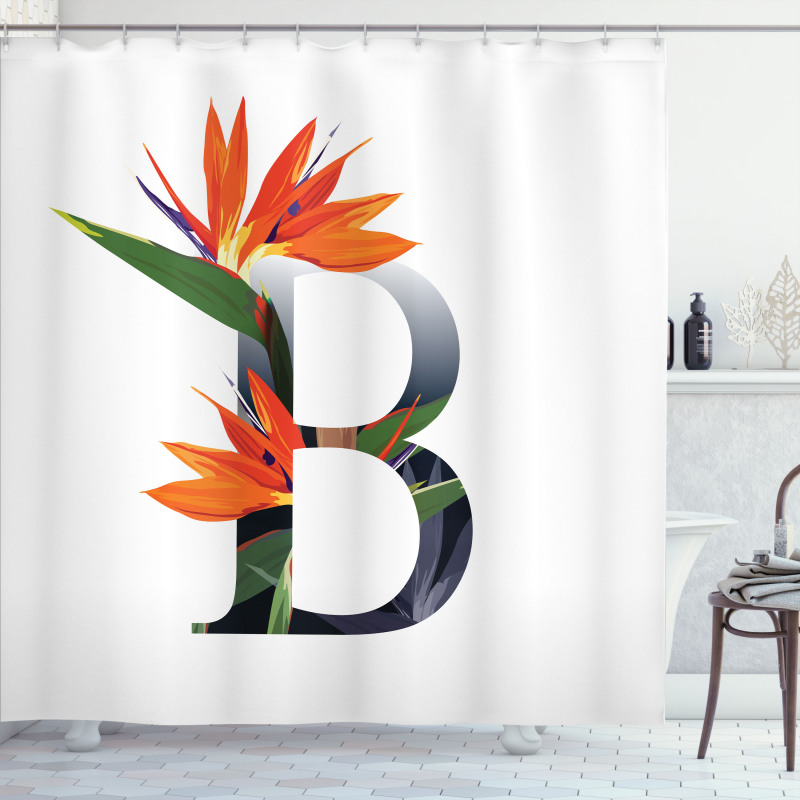 Bird of Paradise B Shower Curtain