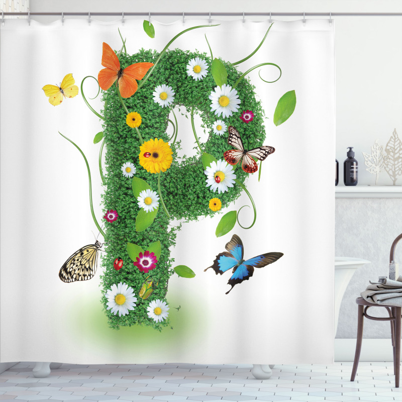 Lively Summer Wings Shower Curtain