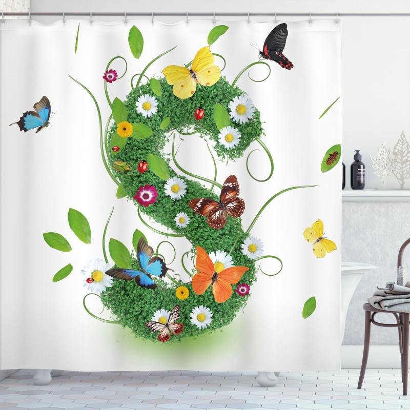 Healthy Green Leaves S Shower Curtain