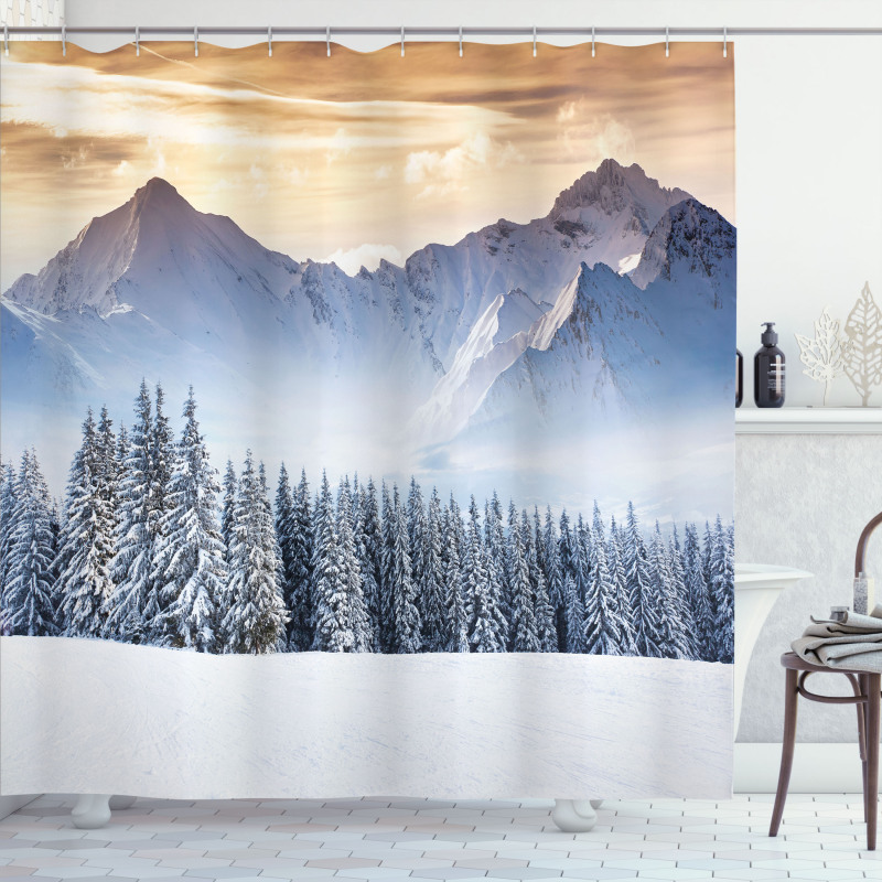 Land Pines Shower Curtain