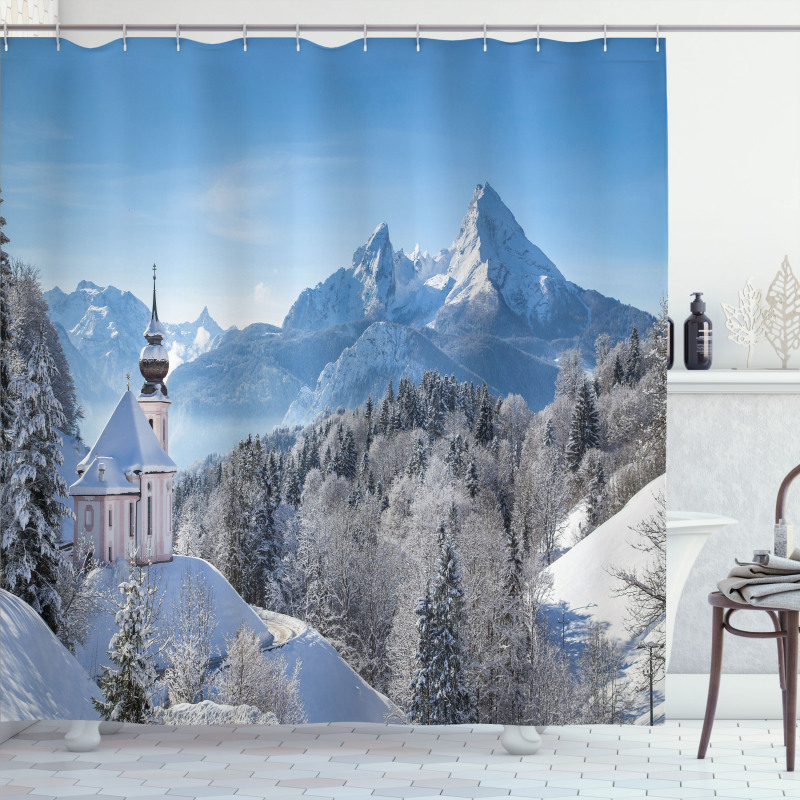 Bavaran Alps Germany Shower Curtain