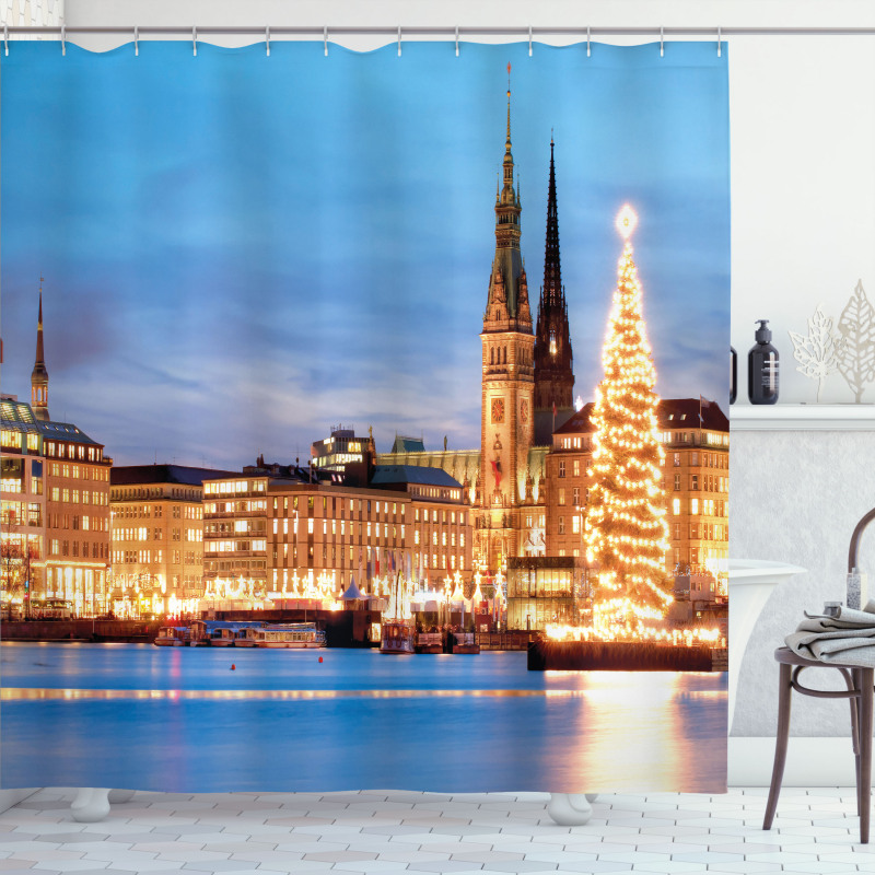 Hamburg Germany Old Town Shower Curtain