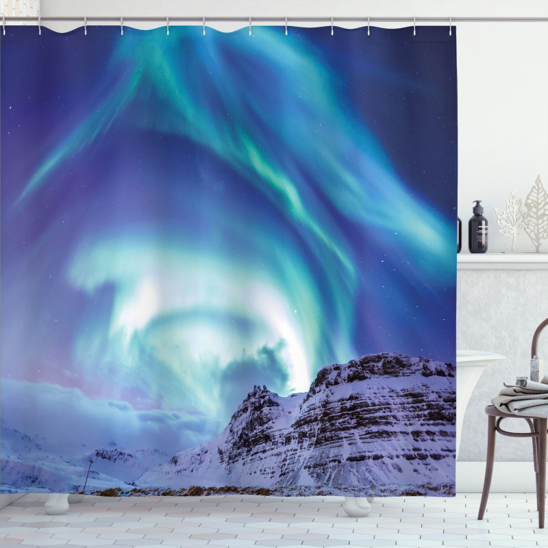 Aurora Borealis Iceland Shower Curtain