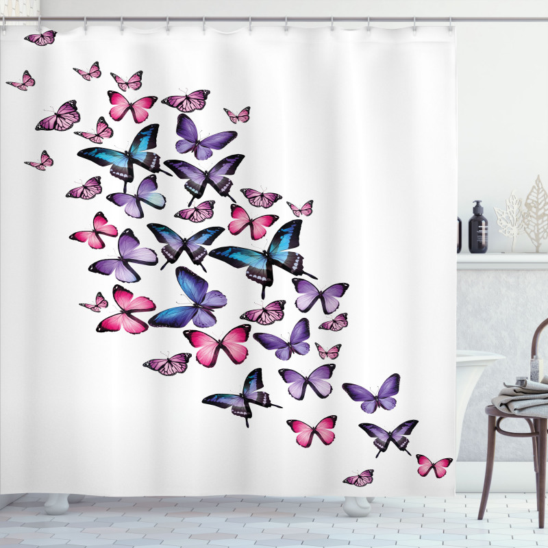 Many Butterflies Shower Curtain
