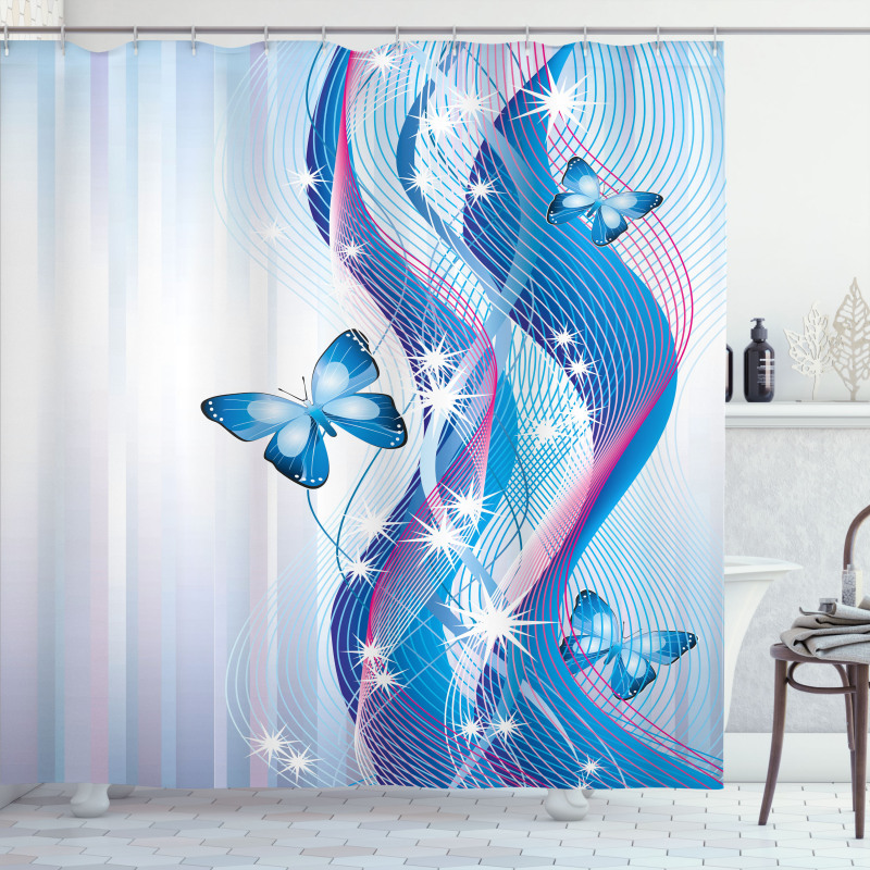 Magic Butterfly Shower Curtain