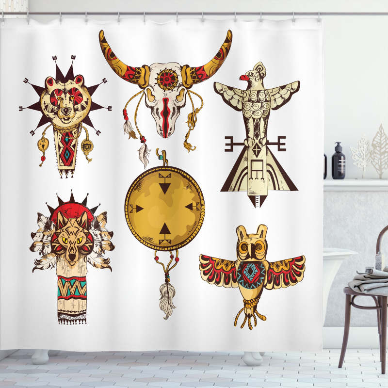 Animal Totems Shower Curtain