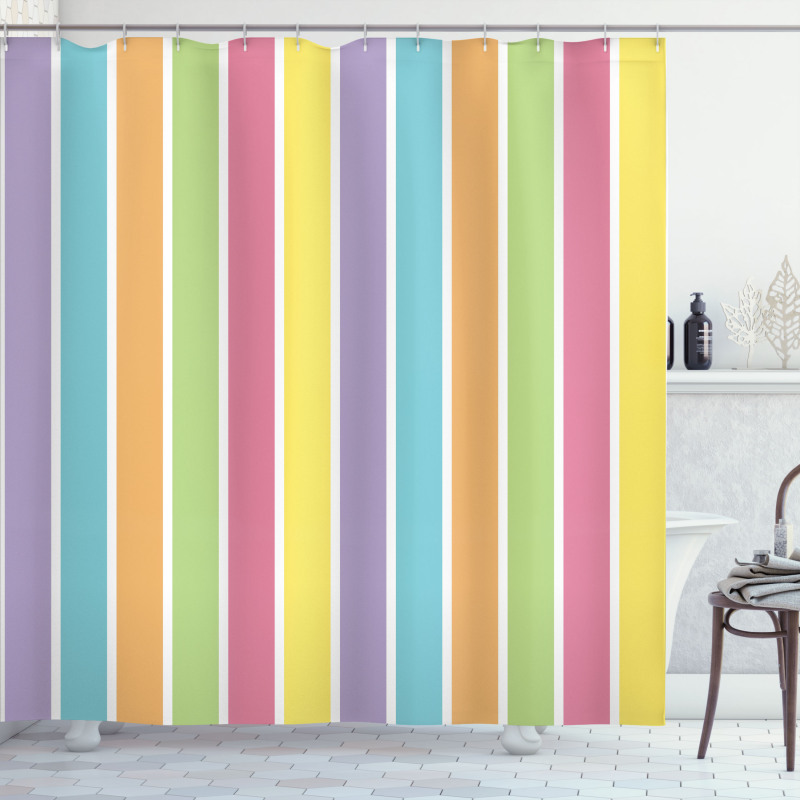 Pastel Summer Funky Shower Curtain