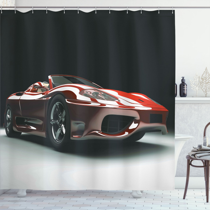 Automotive Industry Theme Shower Curtain