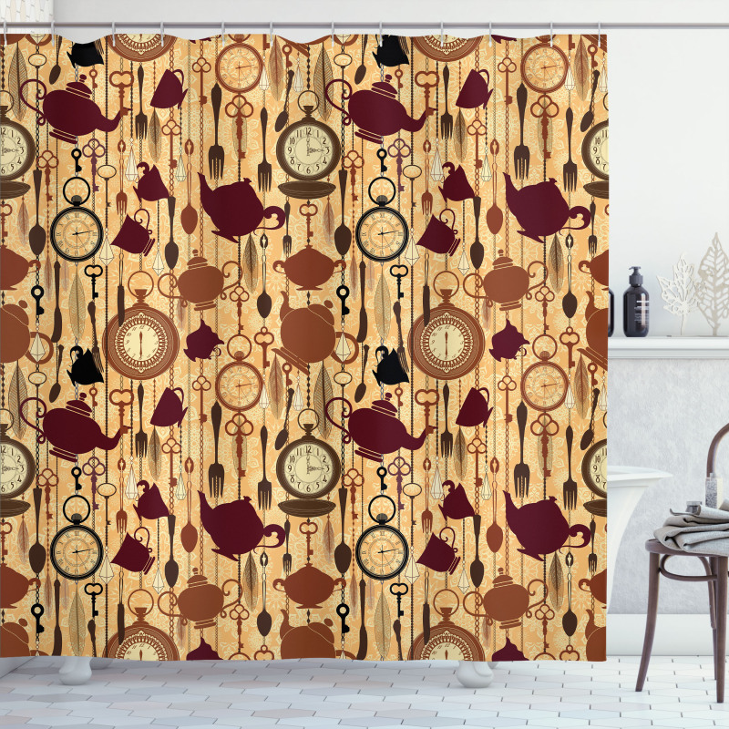 Breakfast Brunch Time Shower Curtain