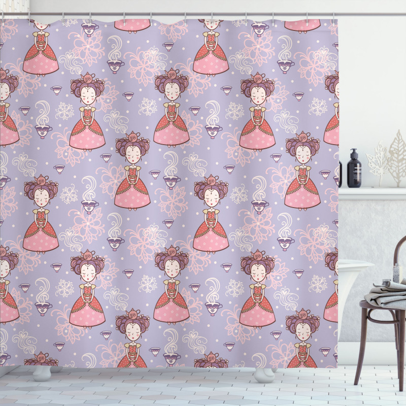 Princess Cups Shower Curtain