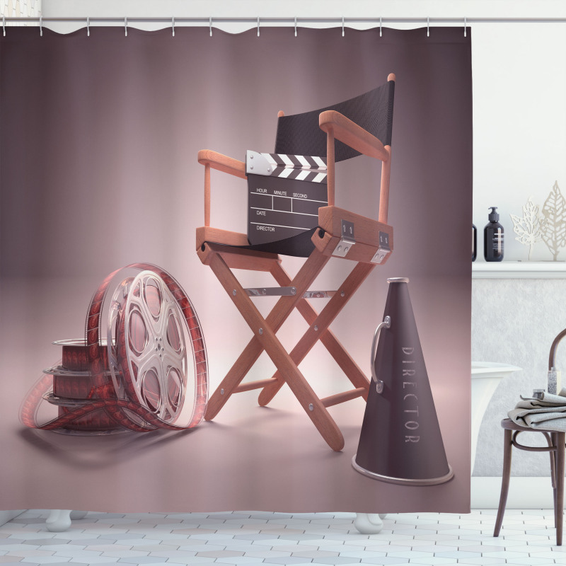 Directors Chair Seat Shower Curtain