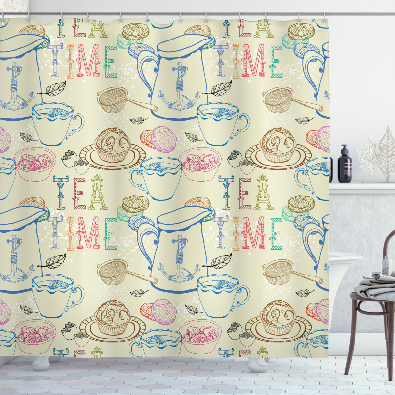 Kitchenware Sweets Shower Curtain