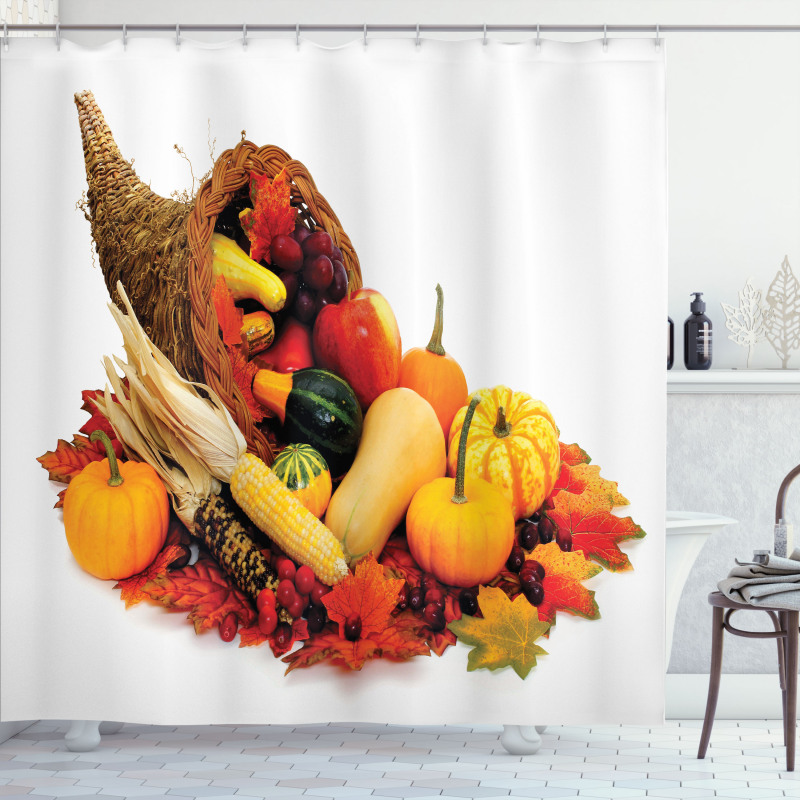 Thanksgiving Photograph Shower Curtain