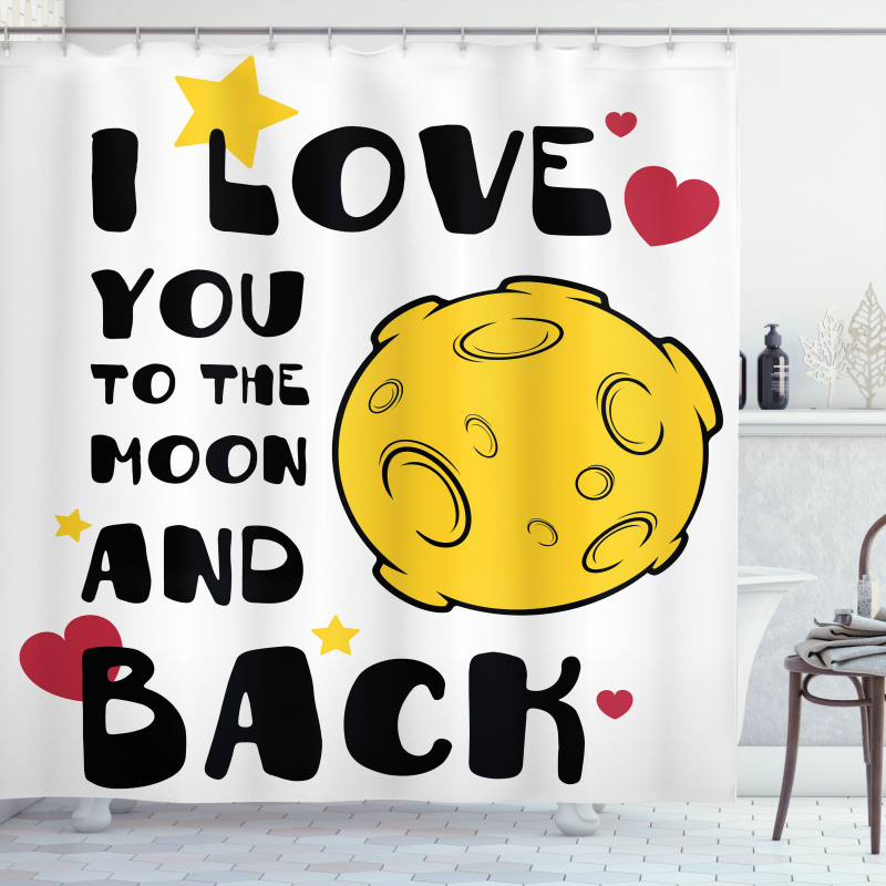 Romance on the Moon Shower Curtain