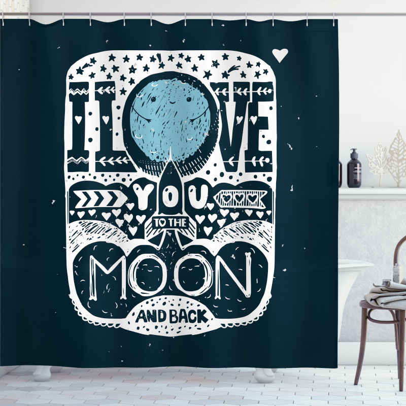 Space Galaxy Stars Shower Curtain