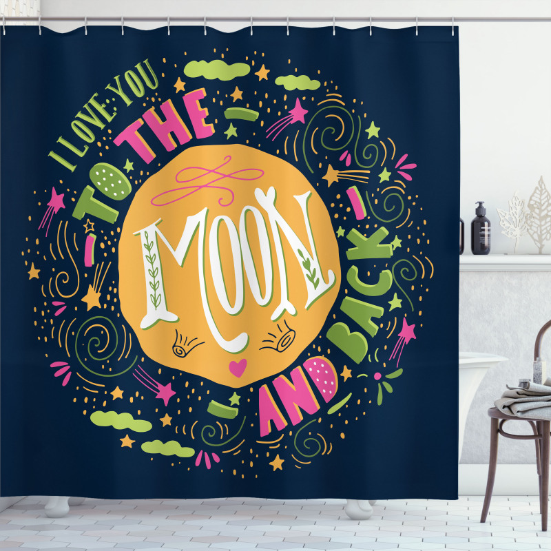 Romance Shapes Shower Curtain