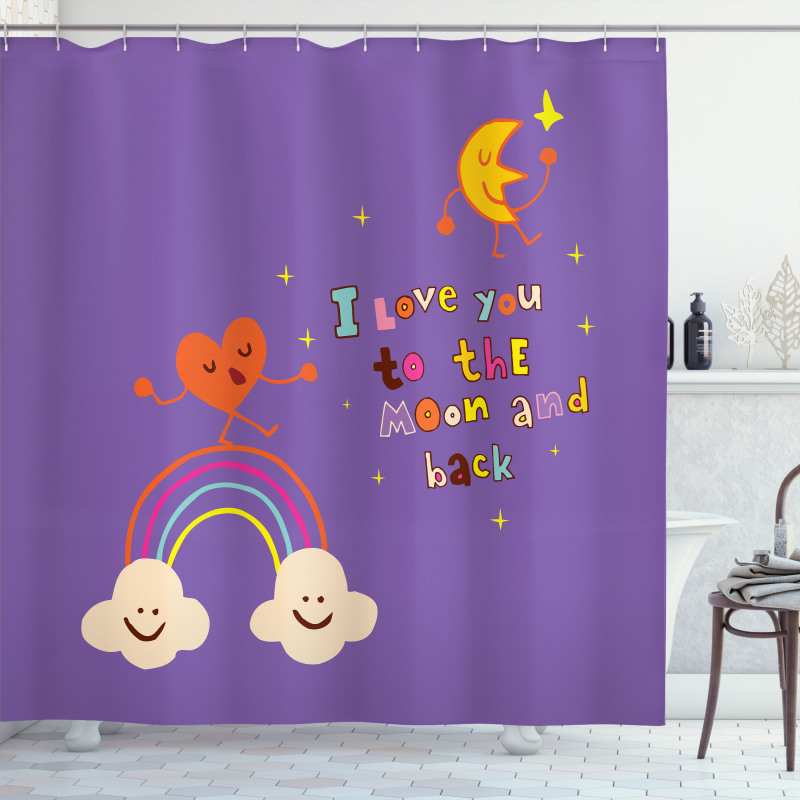 Magic Happy Rainbow Shower Curtain