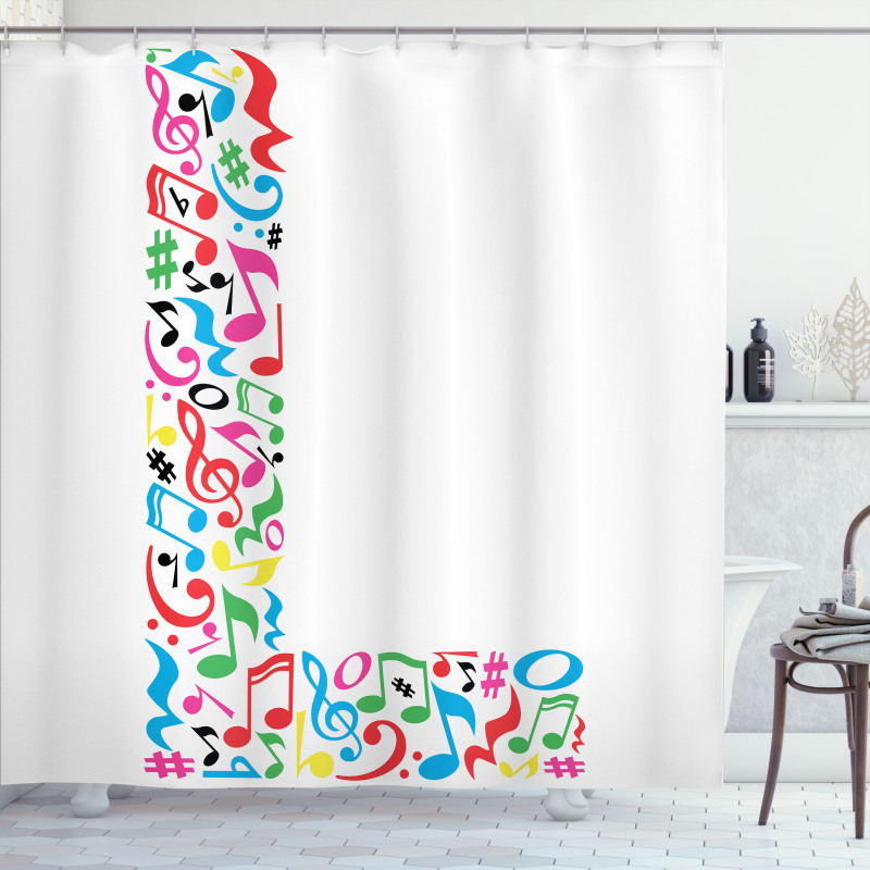 Musical Inspiration L Shower Curtain