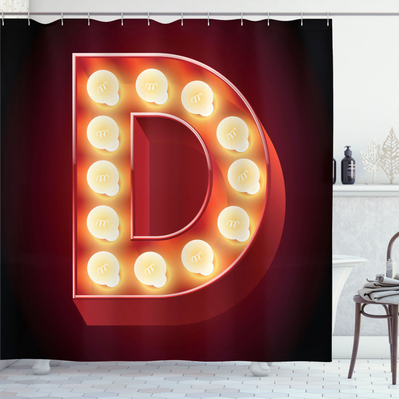 D Electricity Shower Curtain