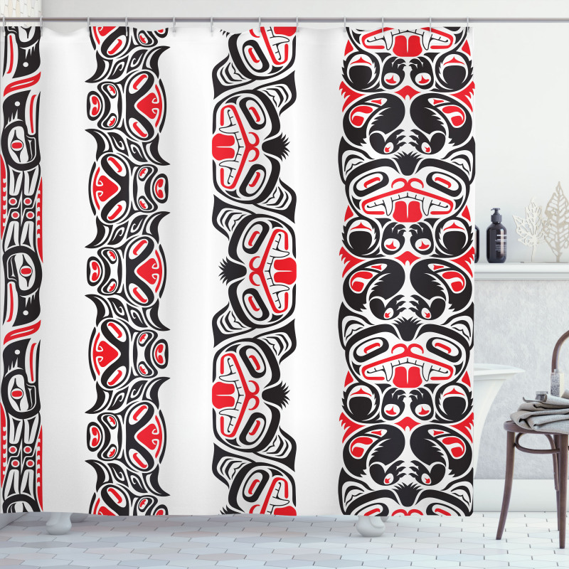 Haida Motifs Style Shower Curtain