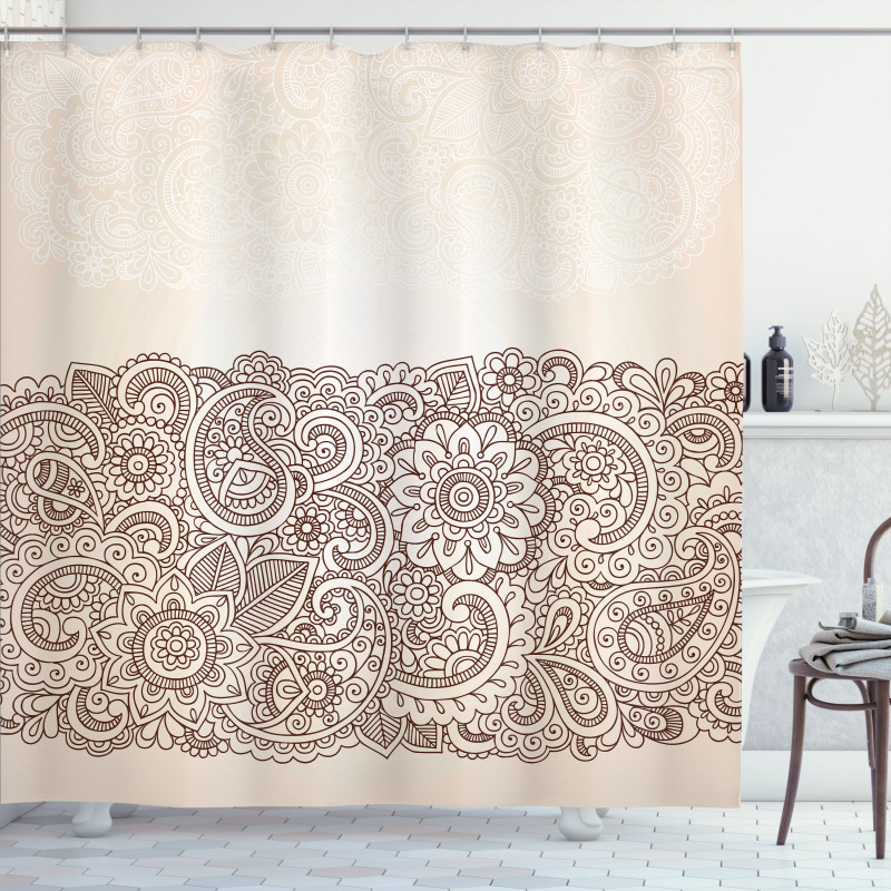 Mandala Paisley Pattern Shower Curtain