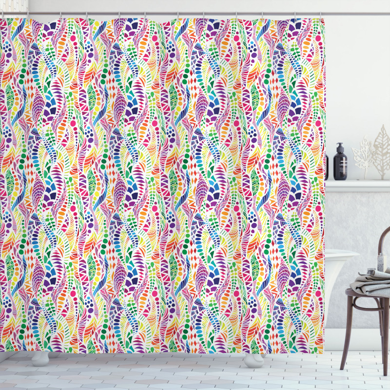 Vivid Mosaic Shower Curtain