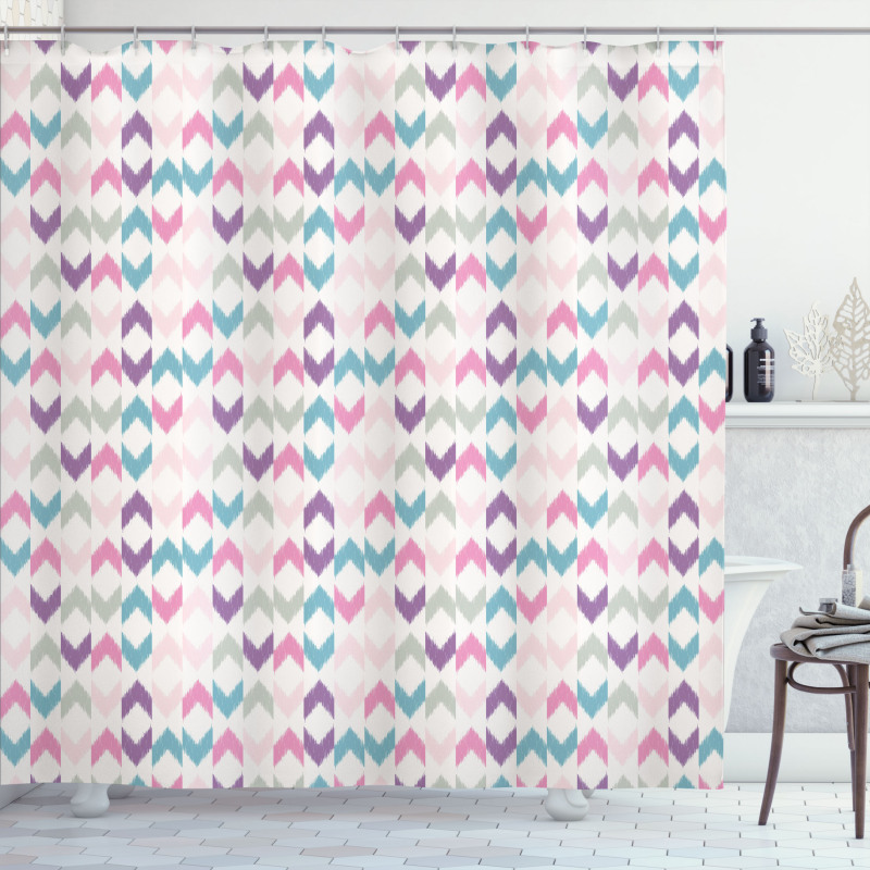 Chevron Zigzag Shower Curtain