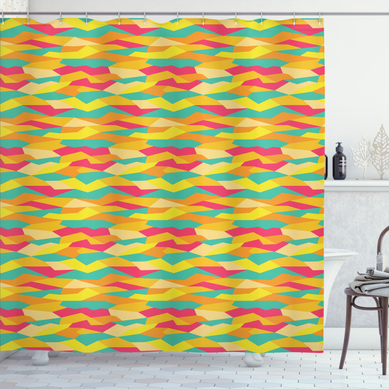 Funky Tiles Shower Curtain