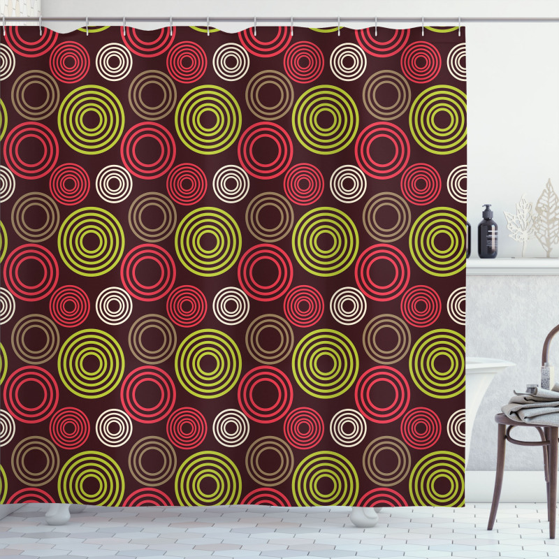 Funky Vortex Lines Shower Curtain