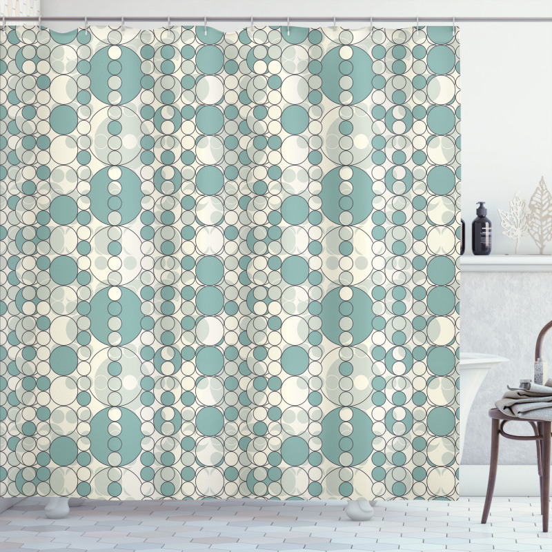 Pale Toned Lattice Shower Curtain