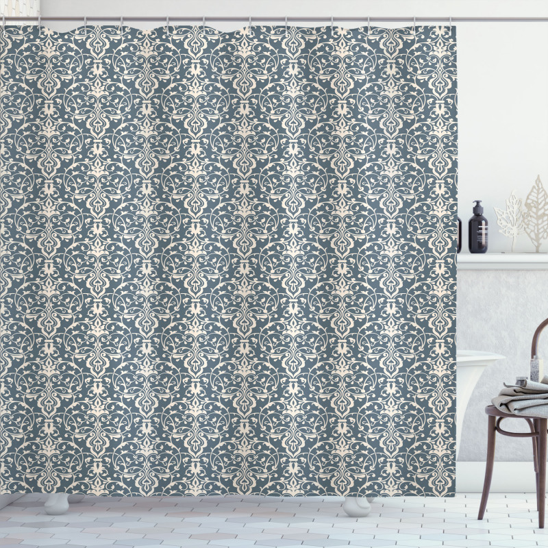 Leaves and Buds Shower Curtain