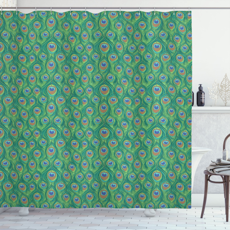 Peafowl Bohemian Design Shower Curtain