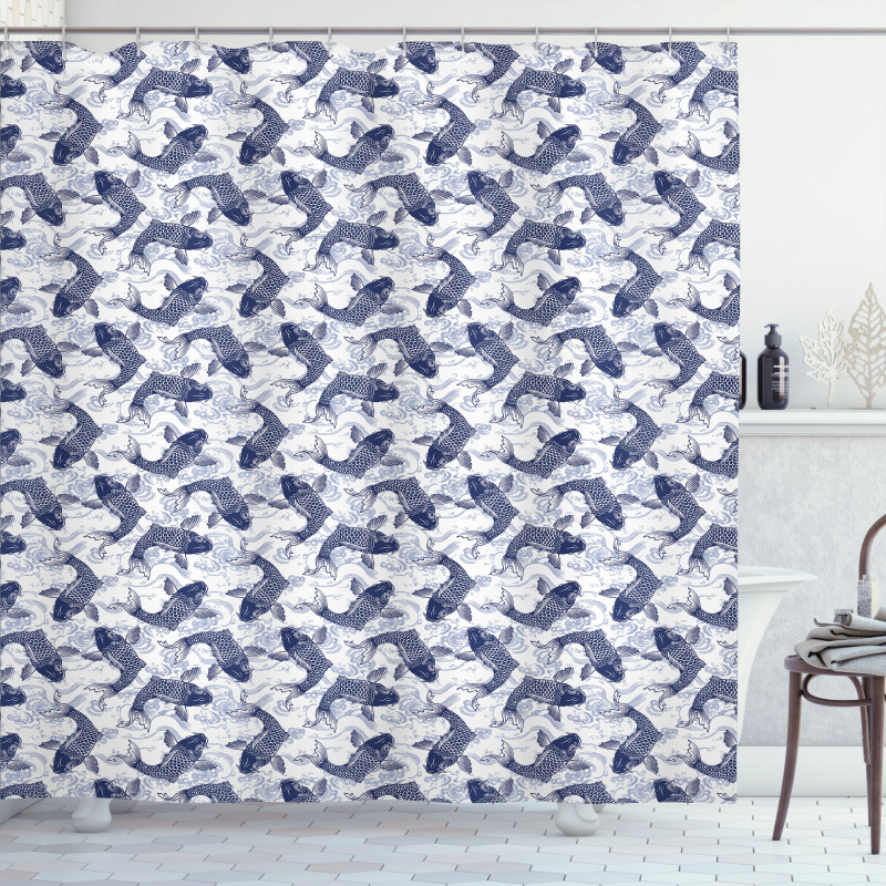Eastern Traditional Animal Shower Curtain