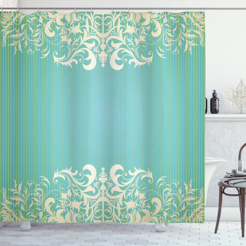 Flora Curlicues Shower Curtain