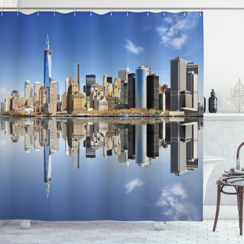 Manhattan Buildings Shower Curtain