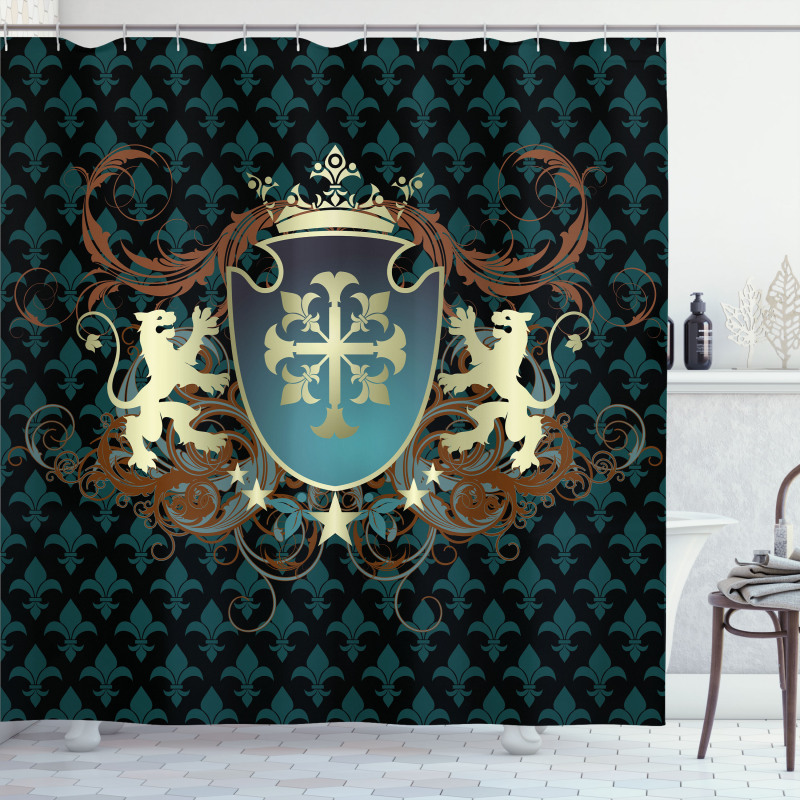 Middle Ages Coat of Arms Shower Curtain