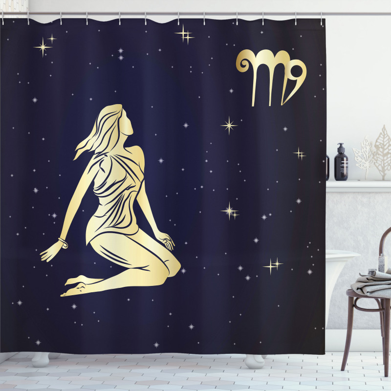 Woman in Short Dress Shower Curtain
