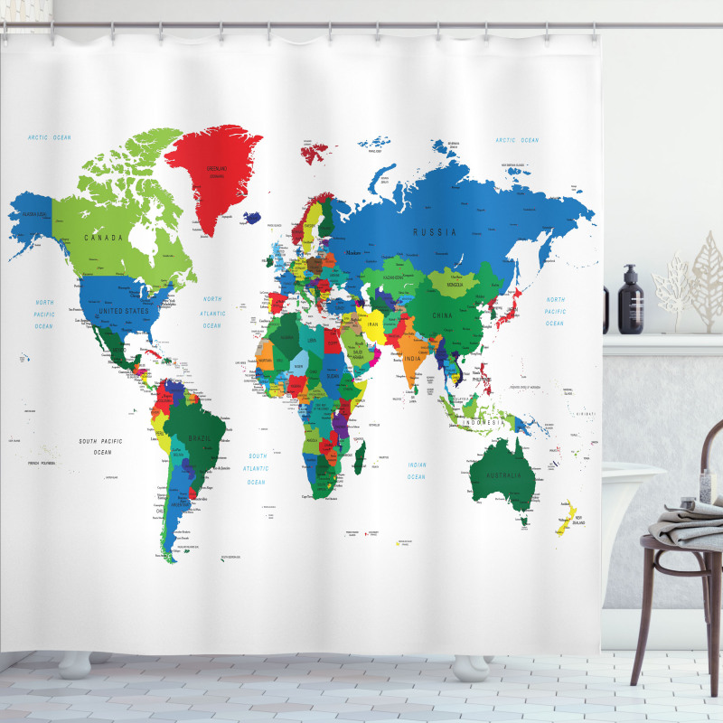 Colorful Political Shower Curtain