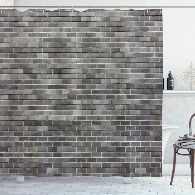 Brick Wall Tiles Shower Curtain