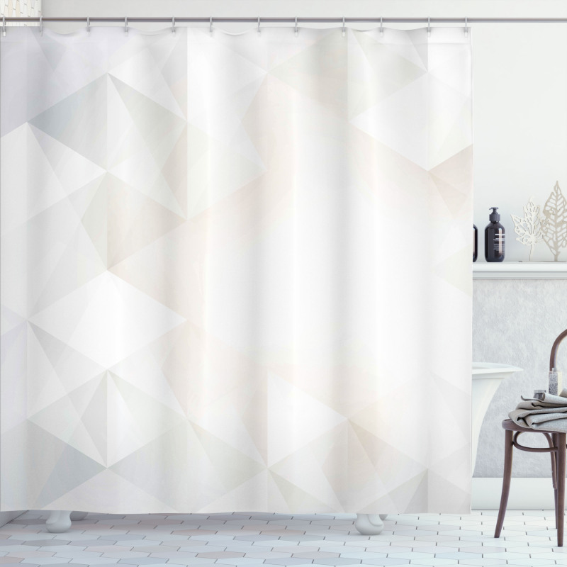 Polygon Contemporary Shower Curtain
