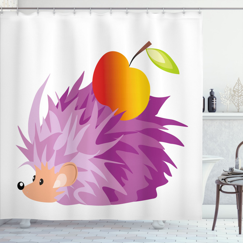 Abstract Animal Apple Shower Curtain