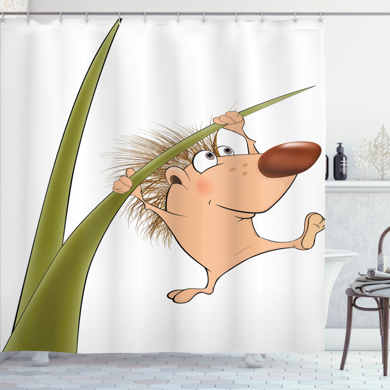 Small Hadgehog Shower Curtain