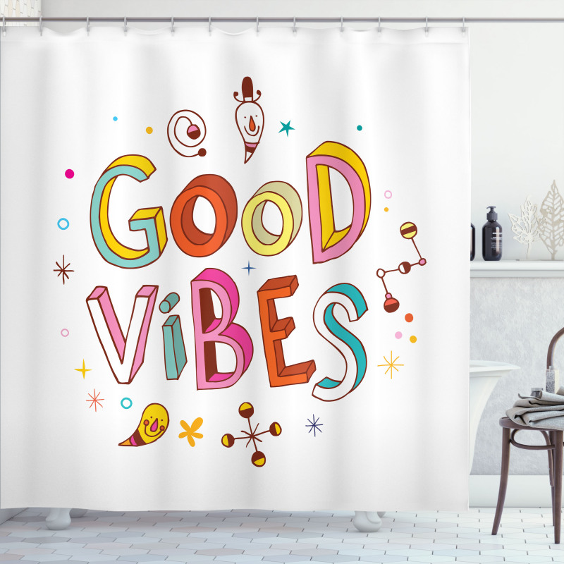 Colorful Fun Kids Shower Curtain