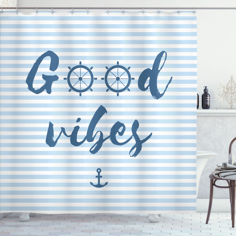 Nautical Maritime Shower Curtain